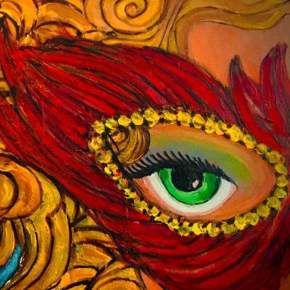 Mardi Gras Canvas Reproduction Artwork - Picture 2 of 2